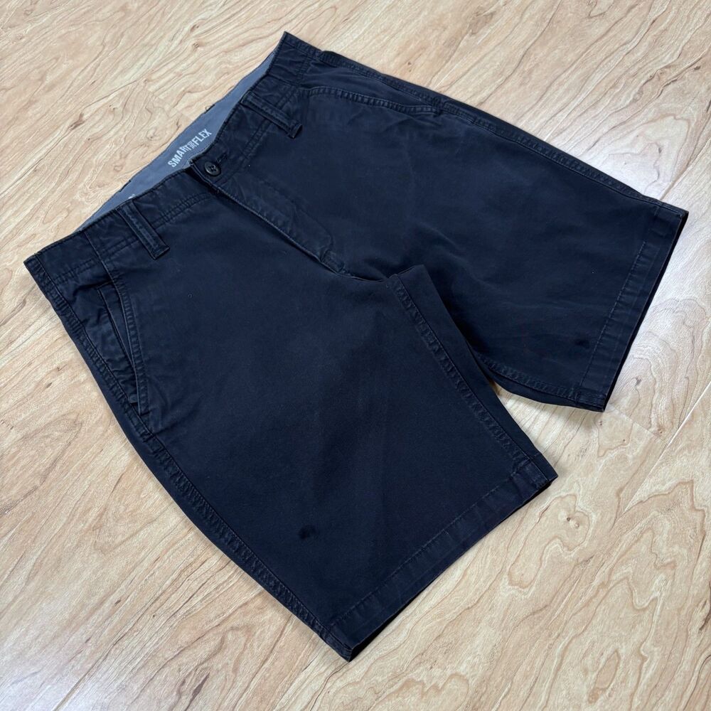 Dockers Smart 360 Flex Black Chino Shorts Preppy Casual Menswear